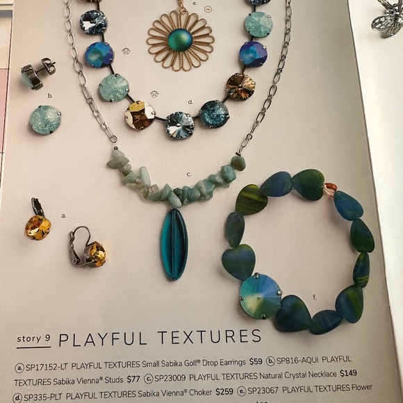 Sabika Playful Textures Natural Crystal Necklace - Picture 7 of 7